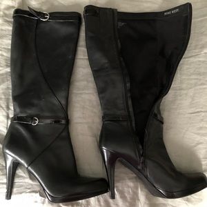 Nine West leather heeled boots